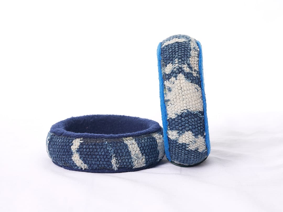 Bracelets bogolan duo indigo